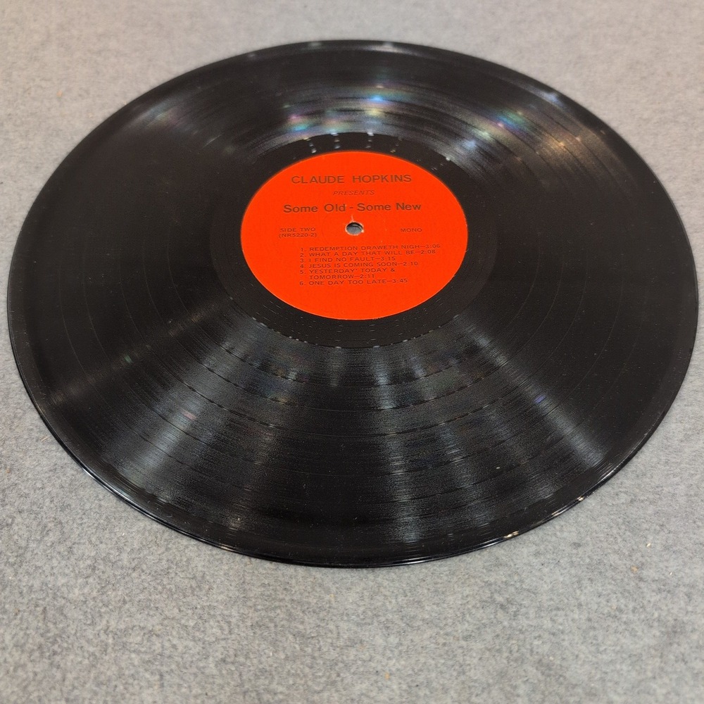 Claude Hopkins Some Old Some New Gospel Vinyl LP NR5220 Mono Record - Picture 6 of 6